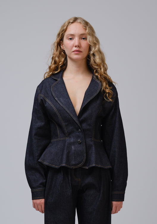 TIFFANY RAW DENIM JACKET
