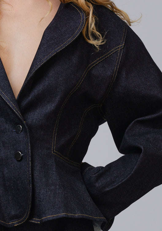 TIFFANY RAW DENIM JACKET