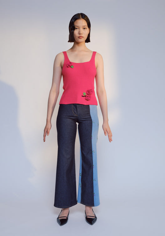 ALLEGRA 2 COLOUR DENIM TROUSERS