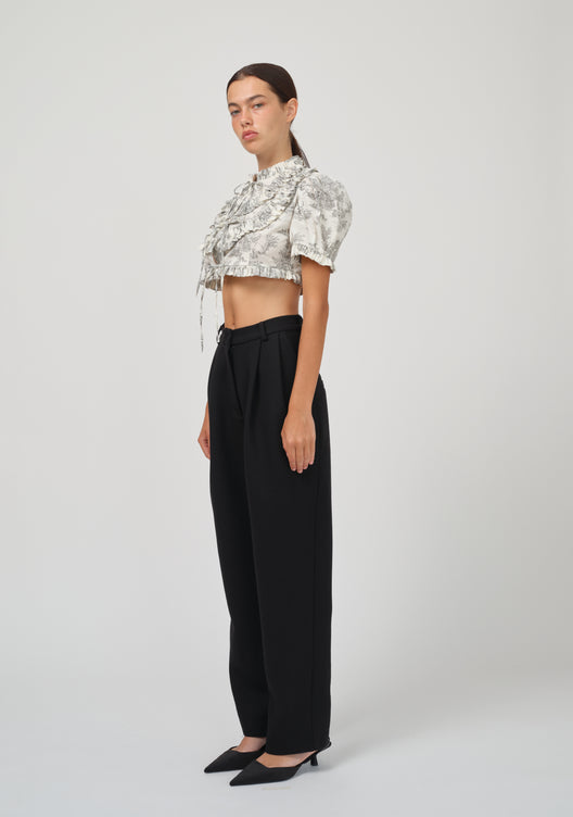 VASILISSA TOP IN TOILE DE JOUY