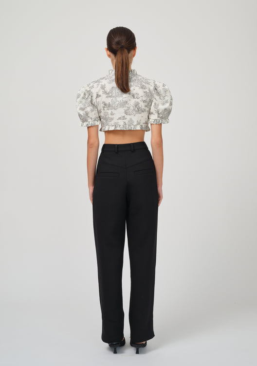 VASILISSA TOP IN TOILE DE JOUY