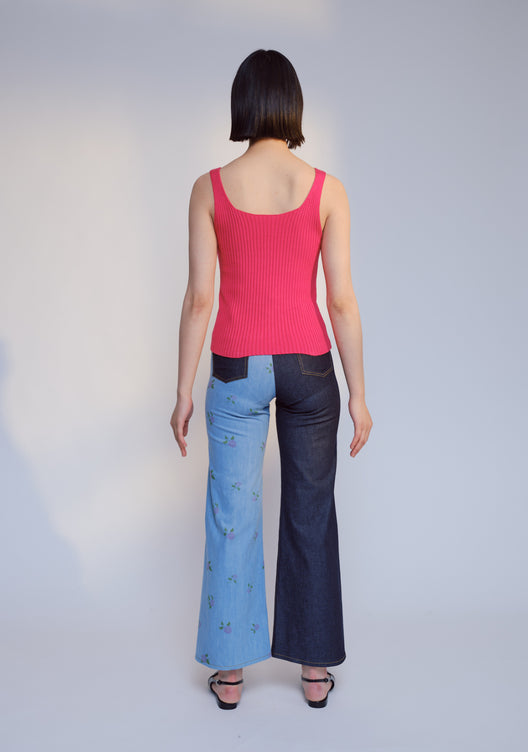 ALLEGRA 2 COLOUR DENIM TROUSERS