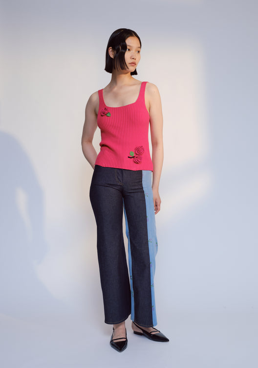 ALLEGRA 2 COLOUR DENIM TROUSERS