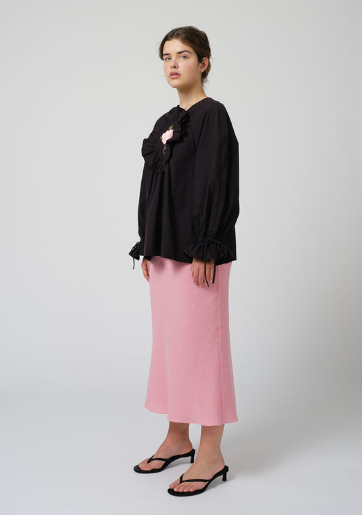 RITA BLOUSE WITH 3D EMBROIDERY